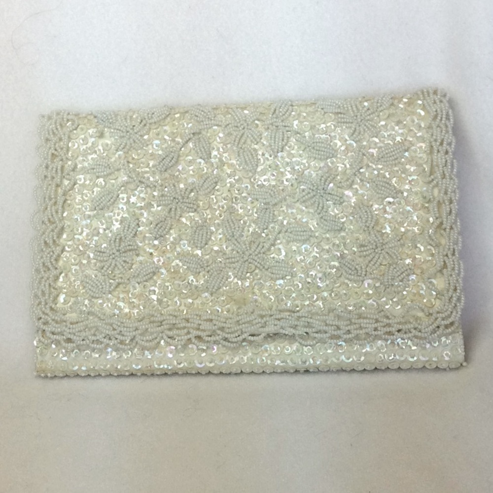 FINAL SALE PRICE Gorgeous Vintage Sequined & Beaded Formal Bag
